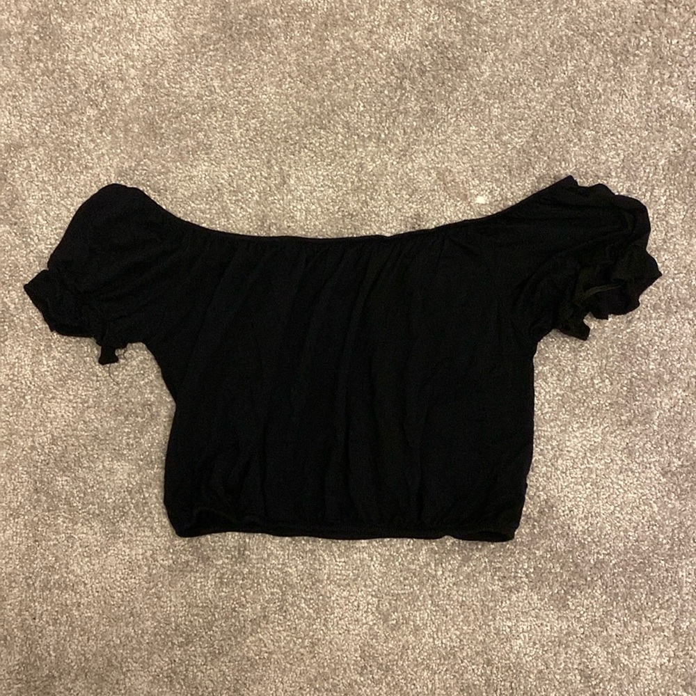 Off the shoulder crop top